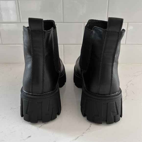 NIB Jeossy Women's Chelsea Ankle Boots | Fashion Lug Sole Platform size 7.5 - Picture 5 of 10